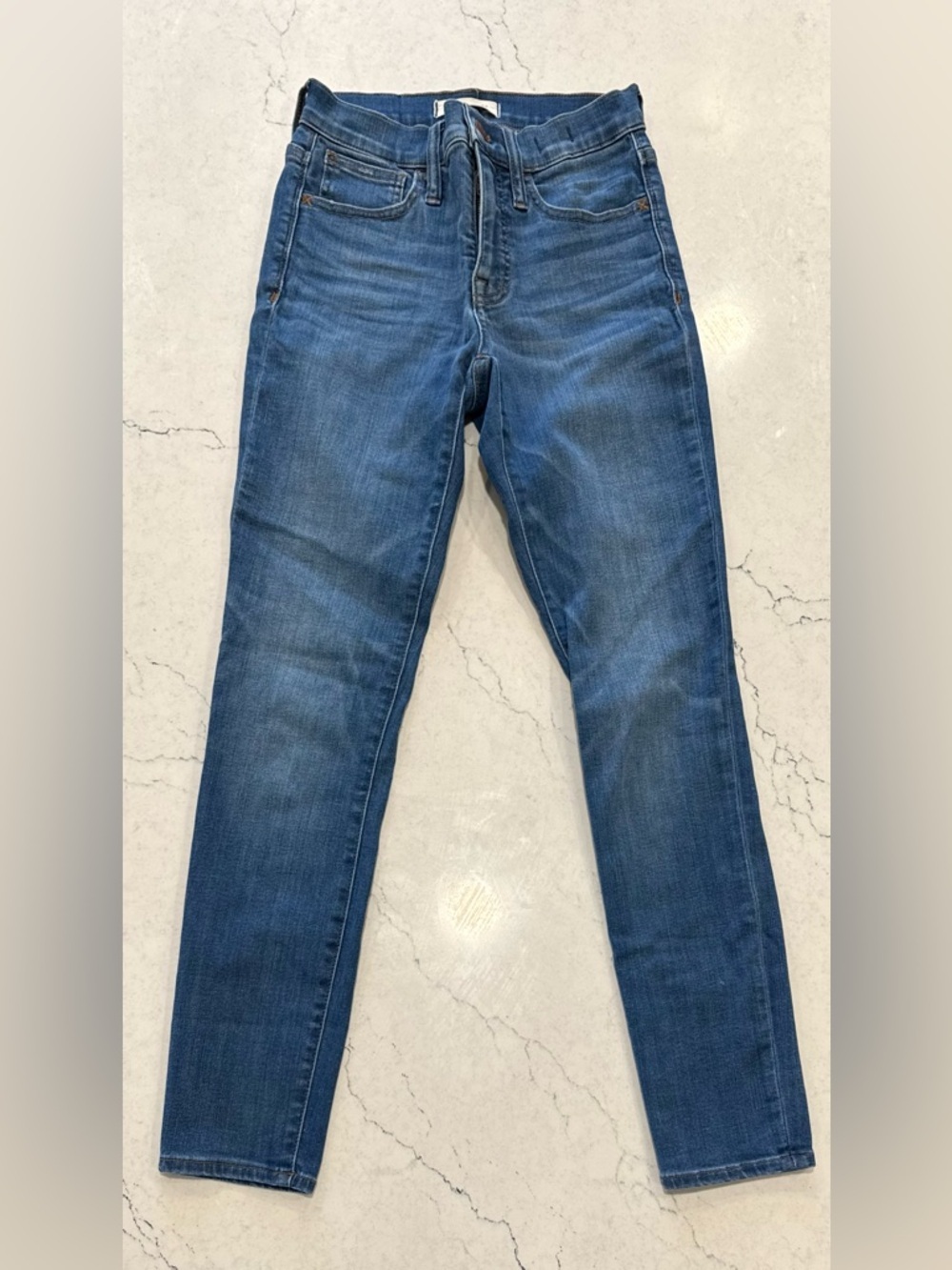 Madewell High Rise Skinny Jeans – Stretch Medium Wash Blue Denim Women’s 24 - Picture 1 of 8